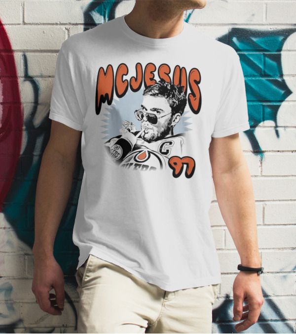 Edmonton Oilers McJesus 97 Connor McDavid T-Shirt