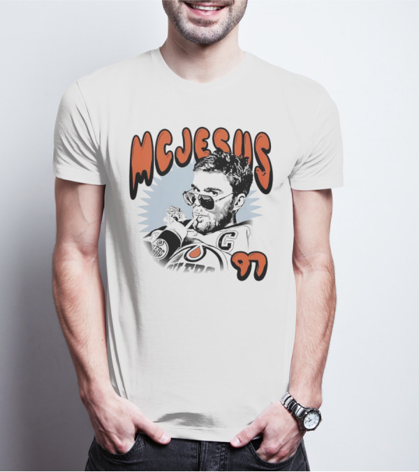 Edmonton Oilers McJesus 97 Connor McDavid T-Shirt