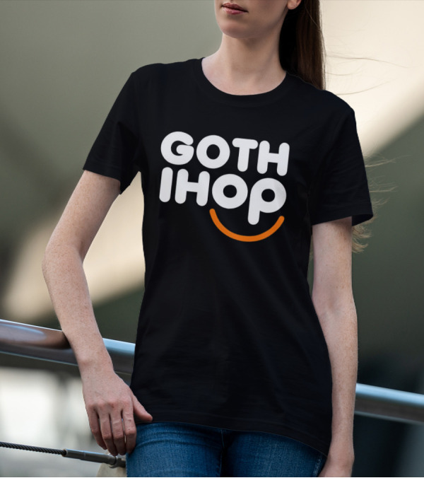 Goth IHOP Merchandise Smile Dark Aesthetic T-Shirt