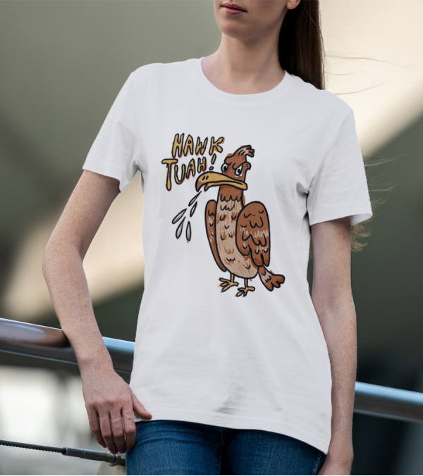 Hawk Tuah Tough Angry Bird With Spilled Ink T-Shirt