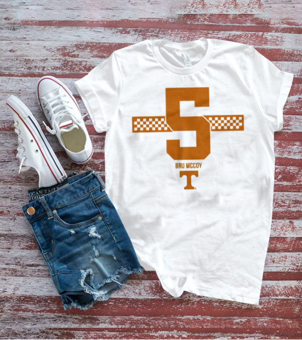 Bru McCoy 5 Stripe Tennessee Volunteers Checkerboard T T-Shirt