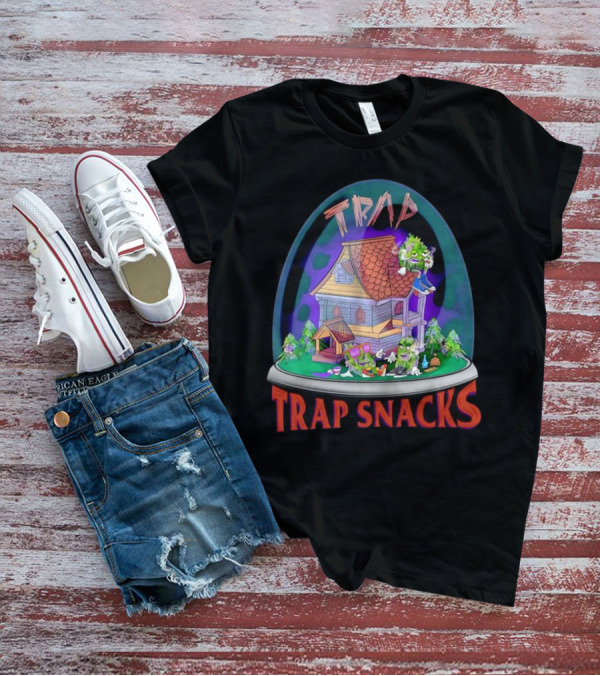Trap Snacks Haunted House Theme Cannabis Character Dome T-Shirt