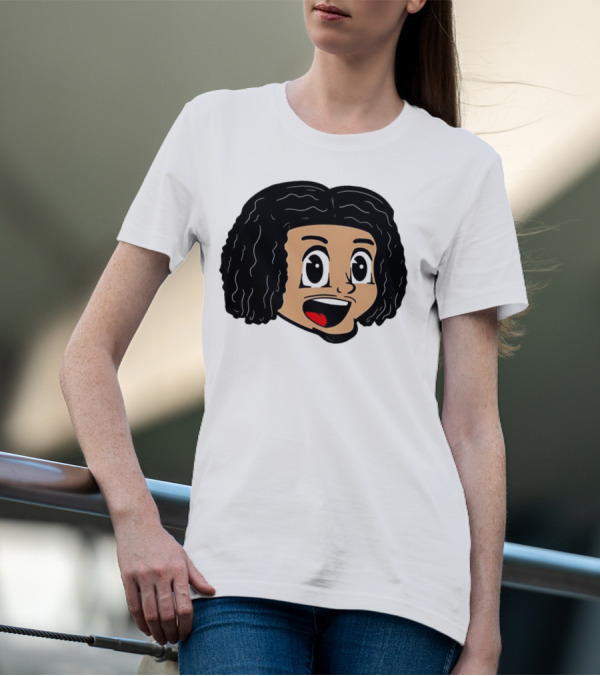 Cookiee Wright Cartoon Face Expression T-Shirt