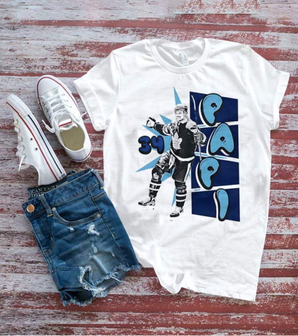 Toronto Maple Leafs Auston Matthews 34 Papi Hockey Legend T-Shirt