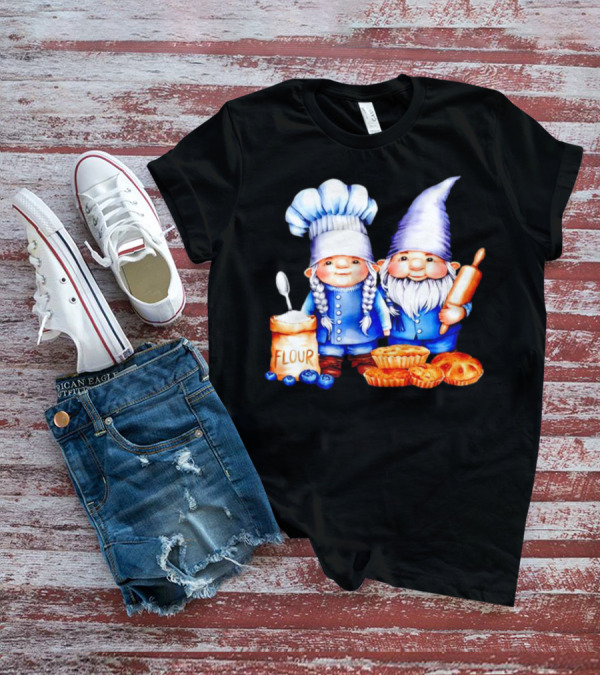 Adorable Baking Gnomes With Flour And Pastries T-Shirt