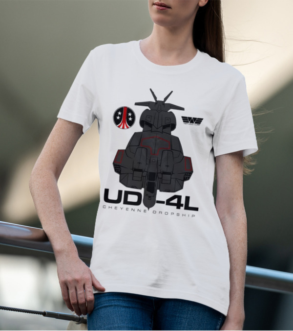 Alien UD-4L Cheyenne Dropship Weyland Yutani Corporation Badge T-Shirt