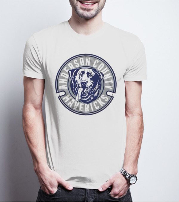 Anderson County Mavericks Dog Emblem T-Shirt