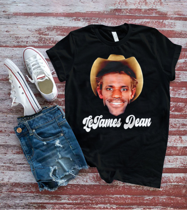 LeBron James LeJames Dean Cowboys And Basketball Fusion Gesicht T-Shirt