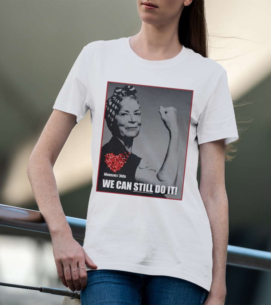 Meemaws Unite We Can Still Do It Polka Dot Bandana Heart T-Shirt