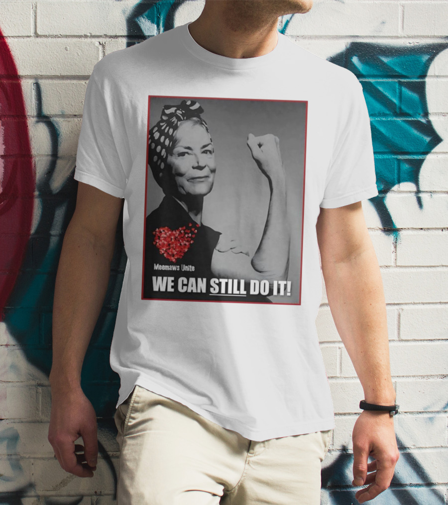 Meemaws Unite We Can Still Do It Polka Dot Bandana Heart T-Shirt