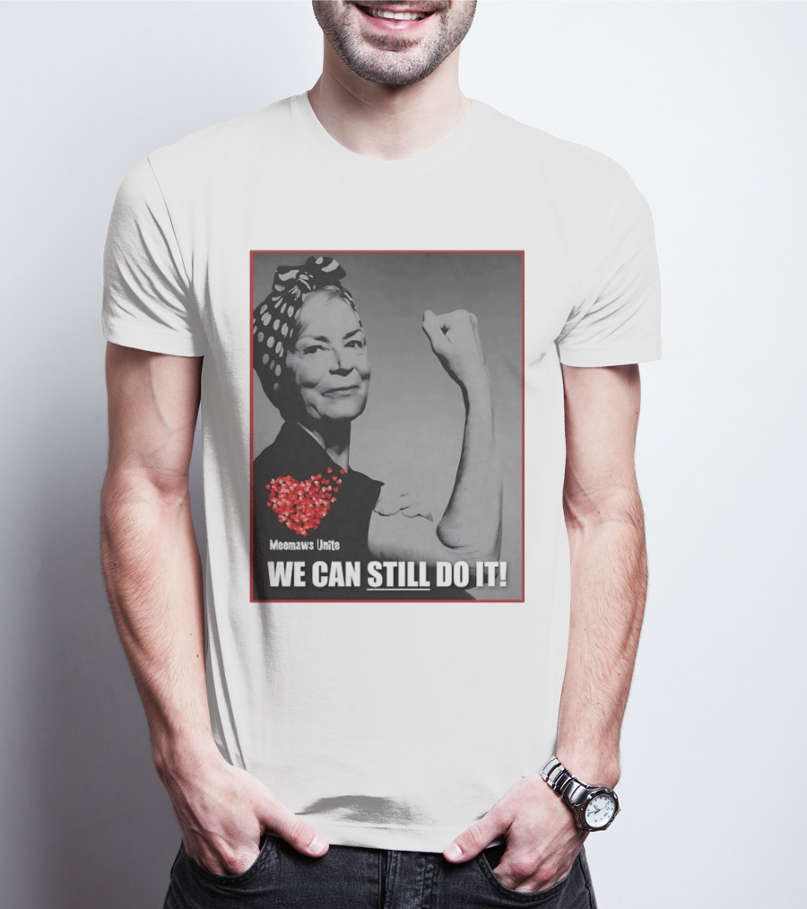 Meemaws Unite We Can Still Do It Polka Dot Bandana Heart T-Shirt