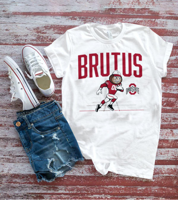 Brutus Ohio State Buckeyes 00 Running Mascot T-Shirt