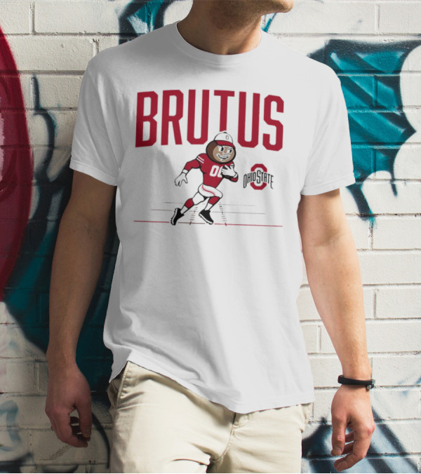 Brutus Ohio State Buckeyes 00 Running Mascot T-Shirt
