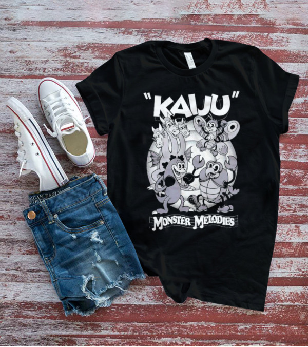 Kaiju Cartoon Monster Melodies Musical Characters T-Shirt