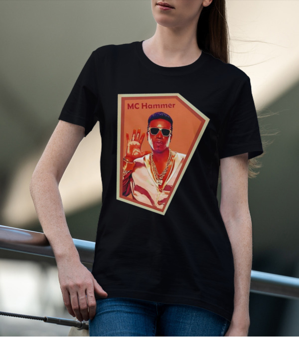 MC Hammer Retro Iconic Style Sunglasses Chains Wave Hand Gesture T-Shirt