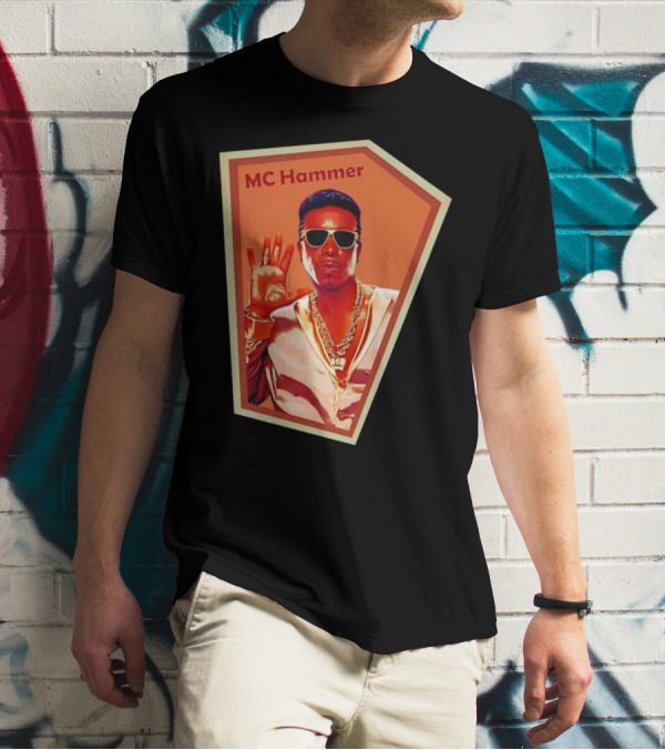 MC Hammer Retro Iconic Style Sunglasses Chains Wave Hand Gesture T-Shirt