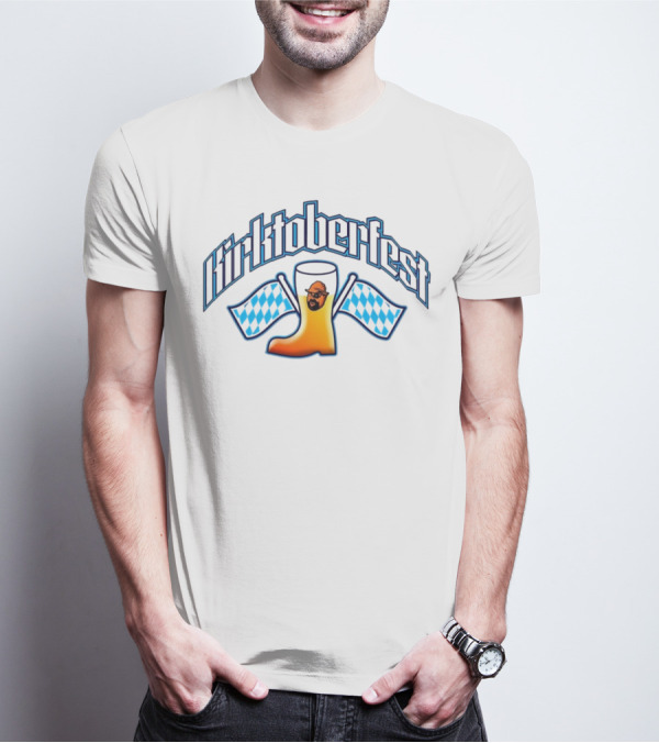 Kirktoberfest Beer Mug With Checkered Flags T-Shirt