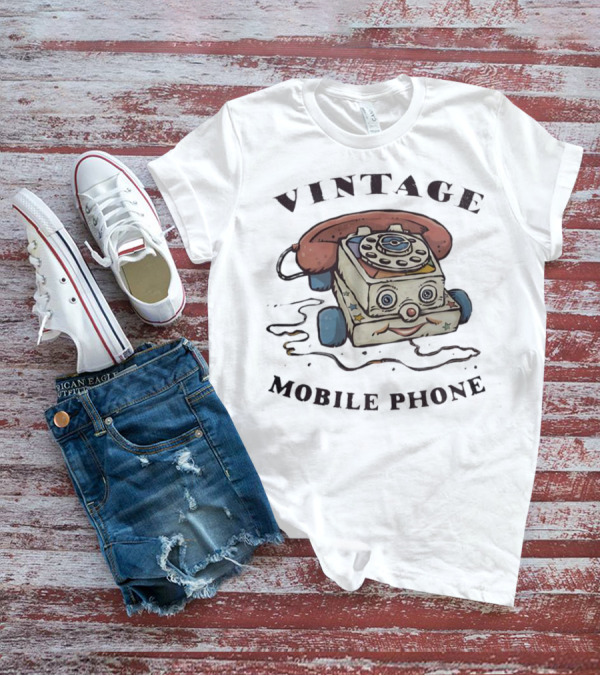 Vintage Mobile Phone Chatter Telephone Toy T-Shirt