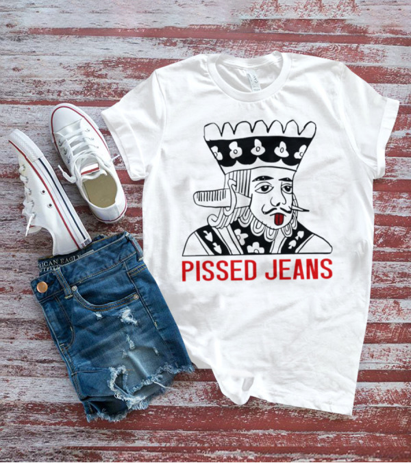 Pissed Jeans Playing Card King With Red-Tipped Tongue T-Shirt