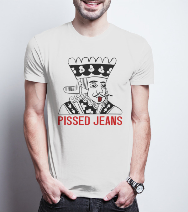 Pissed Jeans Playing Card King With Red-Tipped Tongue T-Shirt