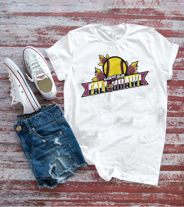 USSSA Iowa Fast Pitch CIS Fall Brawl Leaf Softball T-Shirt