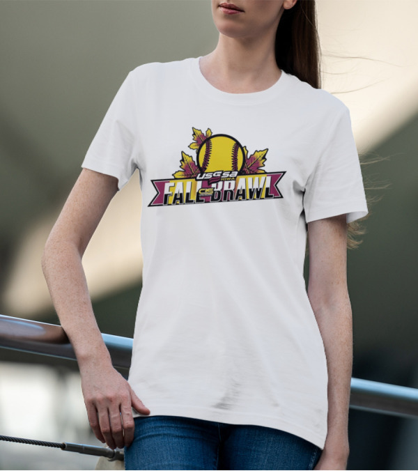 USSSA Iowa Fast Pitch CIS Fall Brawl Leaf Softball T-Shirt