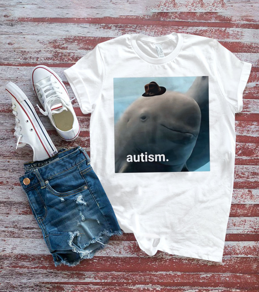 Autism Dolphin Meme With Hat T-Shirt
