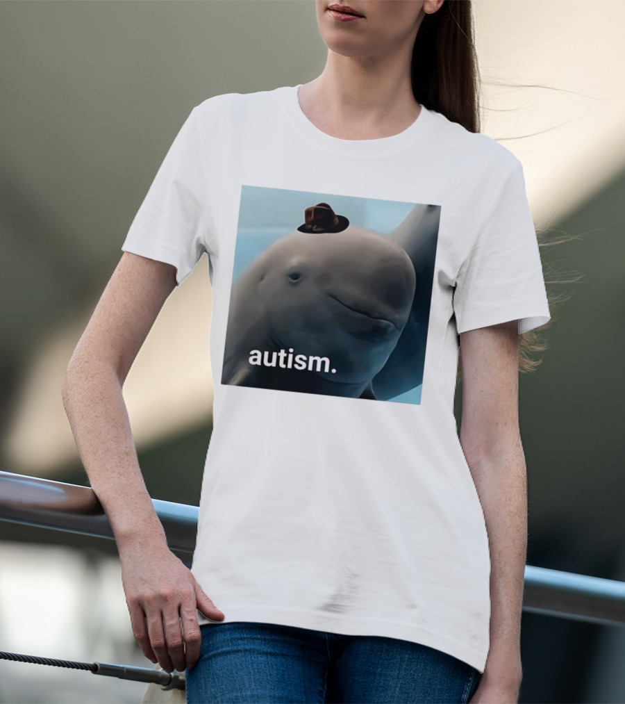 Autism Dolphin Meme With Hat T-Shirt