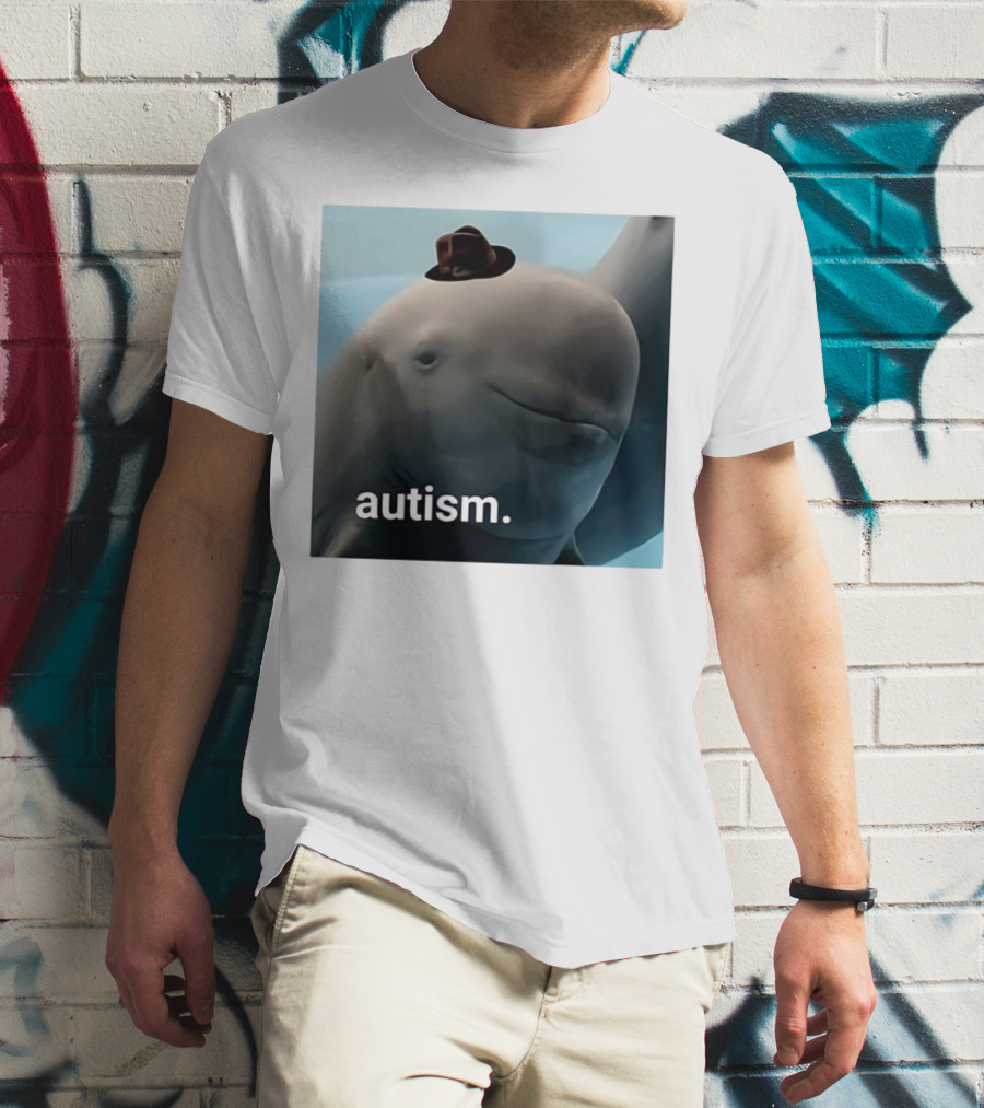 Autism Dolphin Meme With Hat T-Shirt