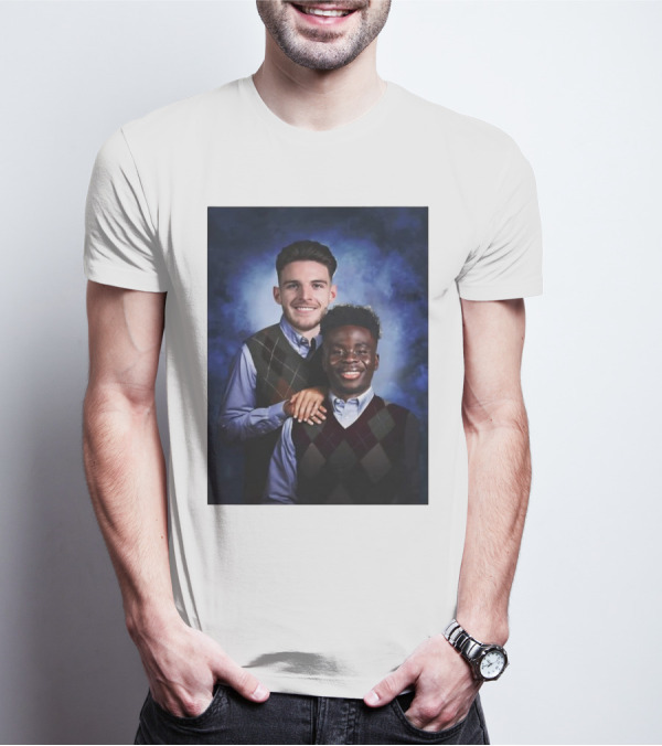 Declan Rice And Bukayo Saka Step Brothers Themed T-Shirt