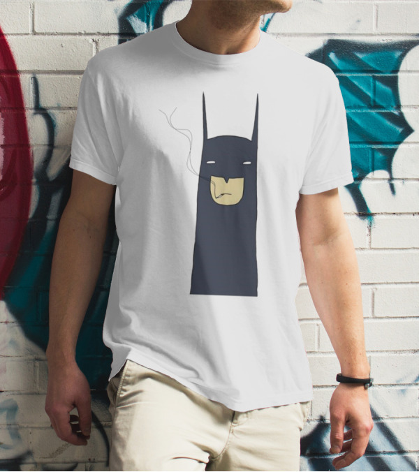Batman Smoking Cigarette Classic T-Shirt