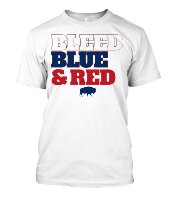 Bleed Blue And Red Buffalo Bills T-Shirt