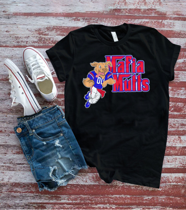 Buffalo Bills Mafia Mutts 01 Football Dog Cartoon T-Shirt