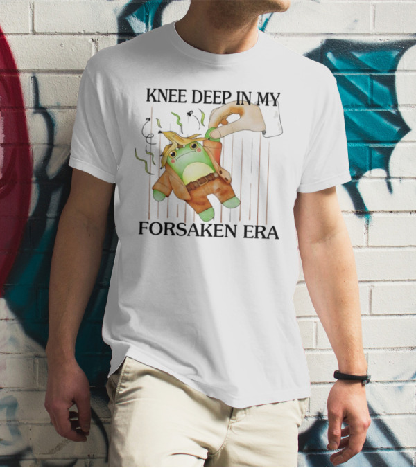 Knee Deep In My Forsaken Era Frog In Banana Peel T-Shirt