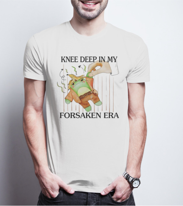 Knee Deep In My Forsaken Era Frog In Banana Peel T-Shirt