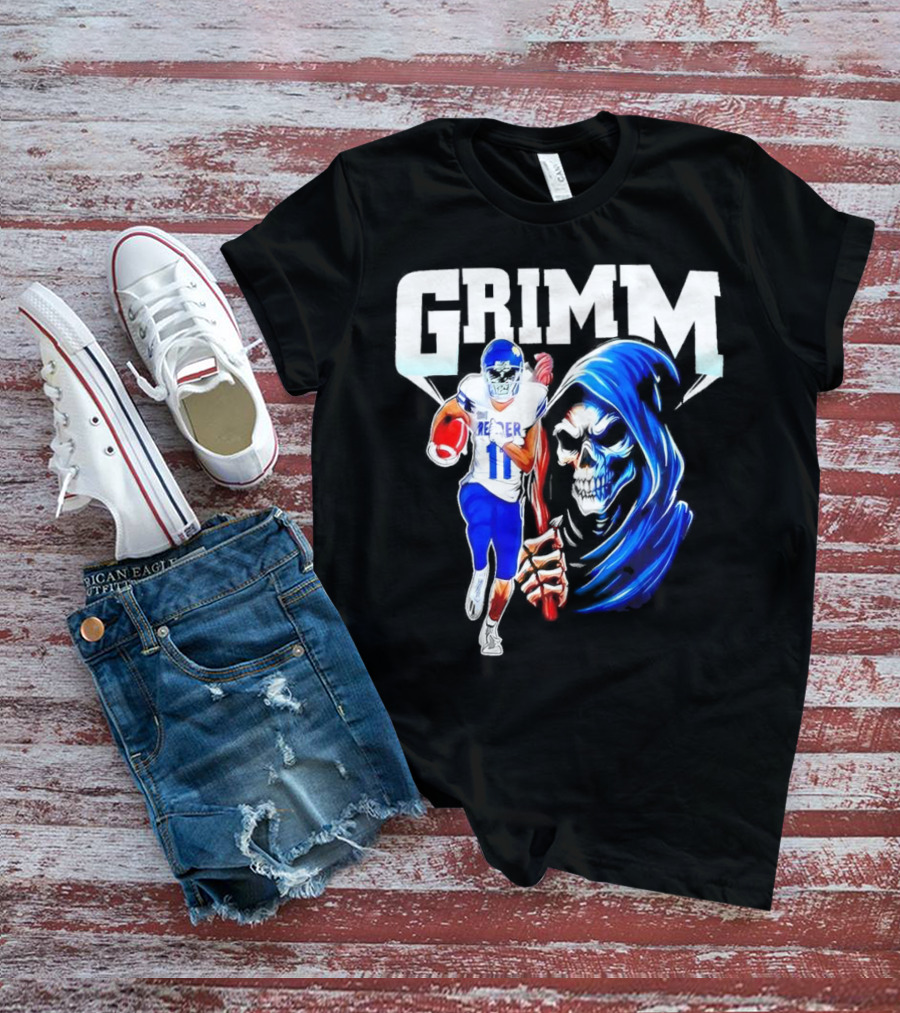 Grimm Reaper Kansas Jayhawks Football 11 Luke Grimm T-Shirt