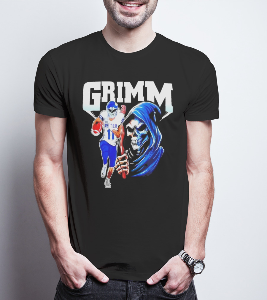 Grimm Reaper Kansas Jayhawks Football 11 Luke Grimm T-Shirt