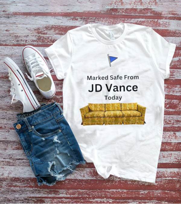 Marked Safe From JD Vance Today Yellow Floral Sofa T-Shirt