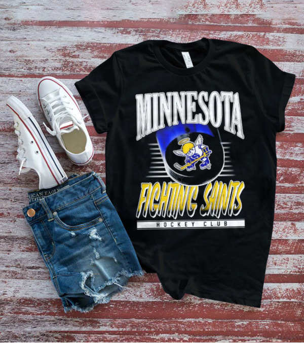 Minnesota Fighting Saints Hockey Club Winged Angel T-Shirt