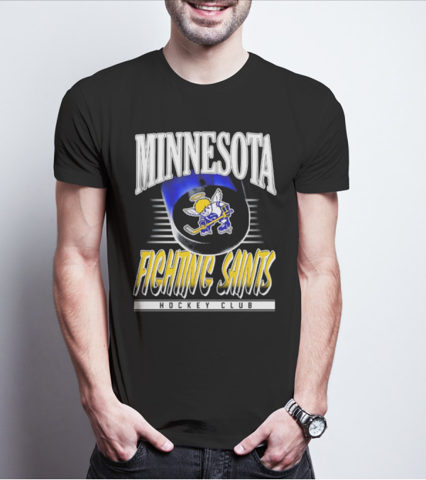 Minnesota Fighting Saints Hockey Club Winged Angel T-Shirt
