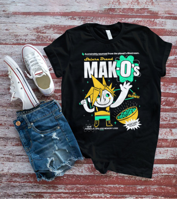 Shinra Brand Mak-0's Sustainably Sourced It Glows New Formula 10% Less Memory Loss Now Safe To Eat T-Shirt
