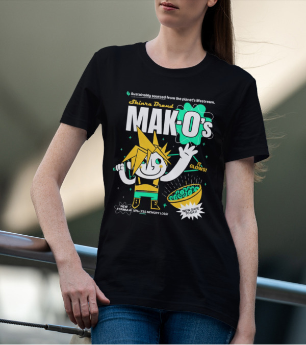 Shinra Brand Mak-0's Sustainably Sourced It Glows New Formula 10% Less Memory Loss Now Safe To Eat T-Shirt