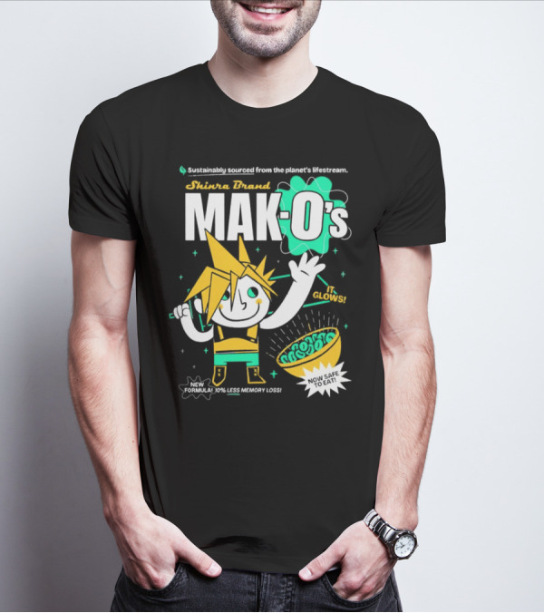 Shinra Brand Mak-0's Sustainably Sourced It Glows New Formula 10% Less Memory Loss Now Safe To Eat T-Shirt