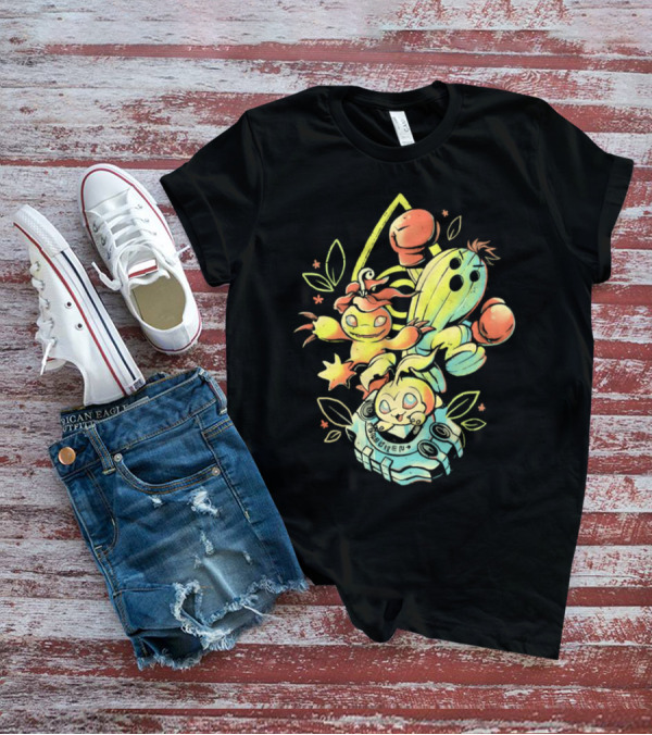 Tanemon Palmon Togemon Retro Digivice T-Shirt