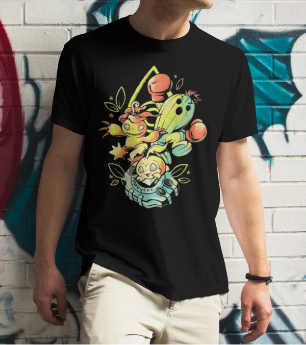 Tanemon Palmon Togemon Retro Digivice T-Shirt