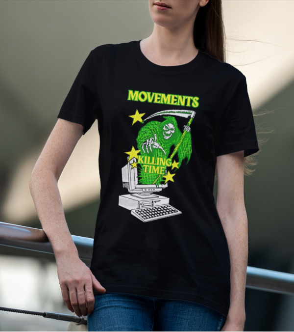 Movements Killing Time Reaper With Computer T-Shirt