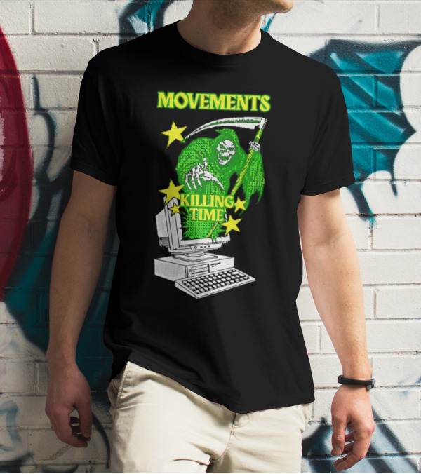 Movements Killing Time Reaper With Computer T-Shirt