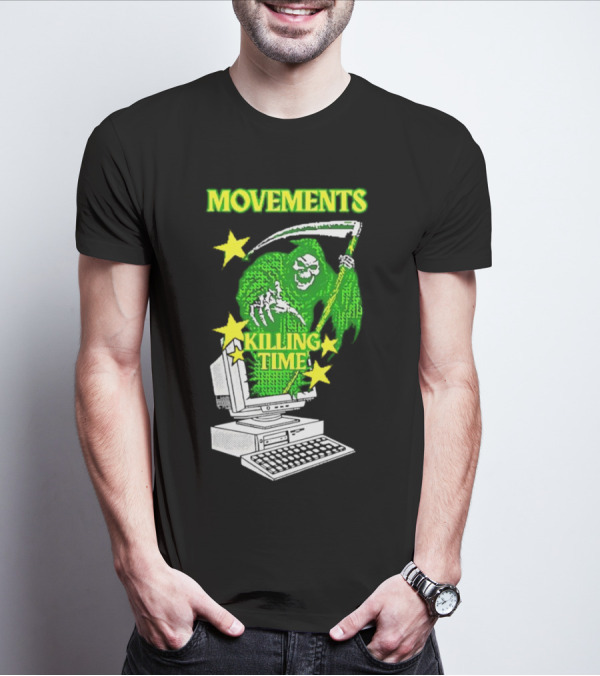 Movements Killing Time Reaper With Computer T-Shirt