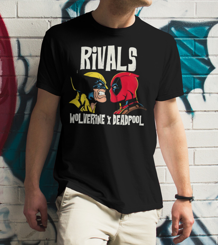 Rivals Wolverine X Deadpool Faceoff T-Shirt