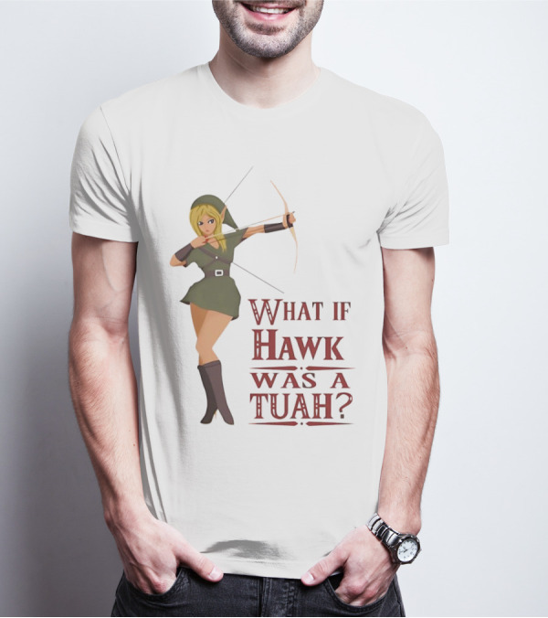 What If Hawk Was A Tuah? Zelda Archer In Green Tunic T-Shirt